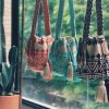 Fair-Trade Turquoise Diamond Hand-Woven Bag from Colombia